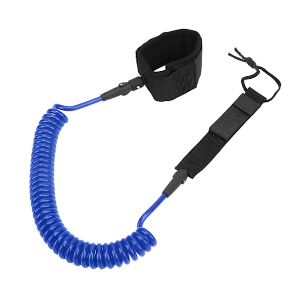 Surfboard Leash 10in Justerbar Ankelrem Design Havsvatten TPU Rostfritt Stål Hårdvara Paddelbräda LeashBlå