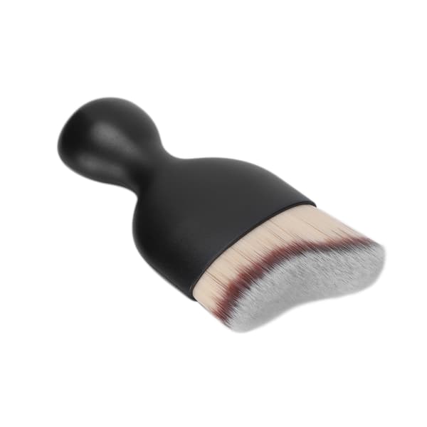 Foundation Makeup Børste Buet Vinglas Form Base Makeup Børste til Flydende Foundation Grå