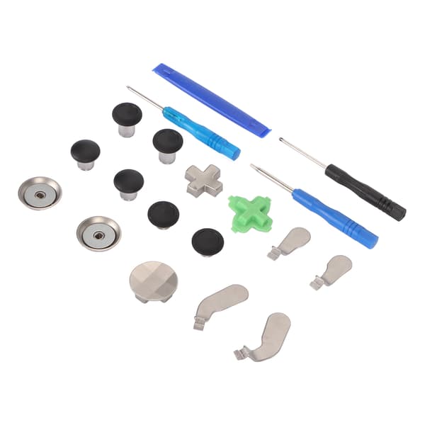 15 i 1 Kontroller-Paddler, Tommelpinner, Tilbehør, Utskifting, Rustfritt Stål, Kontroller-Joystick-Deler for Xbox One Elite