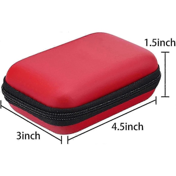 Høretelefon Etui Øretelefon SD TF Kort USB Flash Disk Opbevarings Etuier Taske, 6 Stykker