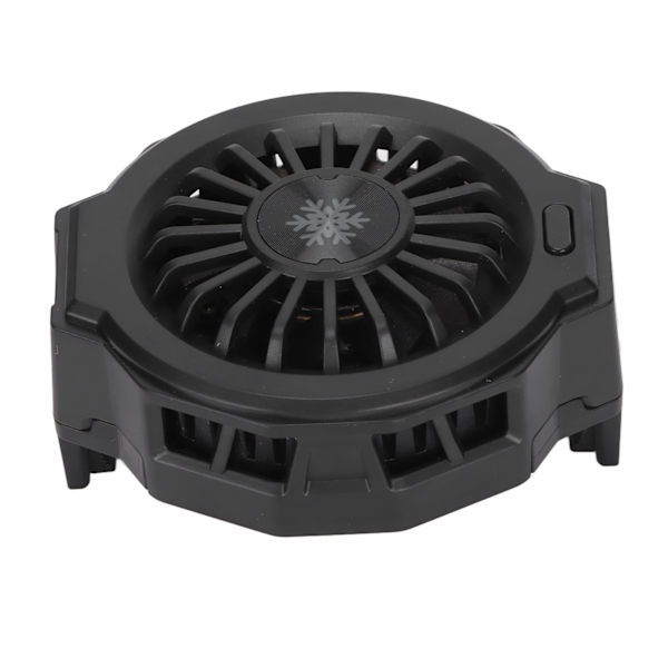 Kännykkäpuhelimen jäähdytin LZF10 Semiconductor Refrigeration Phone Cooling Stand Fan RGB-värikkäällä valolla pelaamiseen (musta perusmalli)