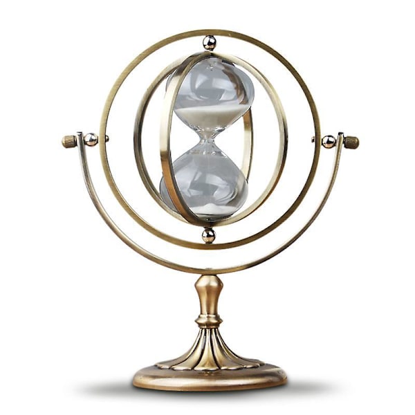 Metall Timglas Timer Glas Timglas Sandglas En Timme Vintage Vardagsrum