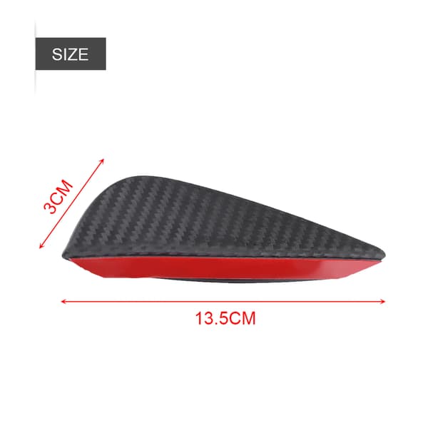 4 stk universelle ABS karbonfiber bil frontfanger finner leppe spoiler canards trimsett