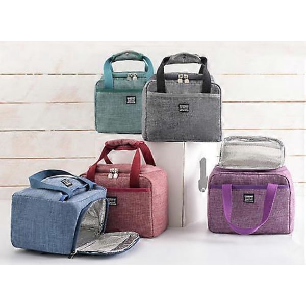 Pieni kylmälaukku Thermo Double Picnic Camping Mini Lounaslaukut Eristetyt Laukut Violetti