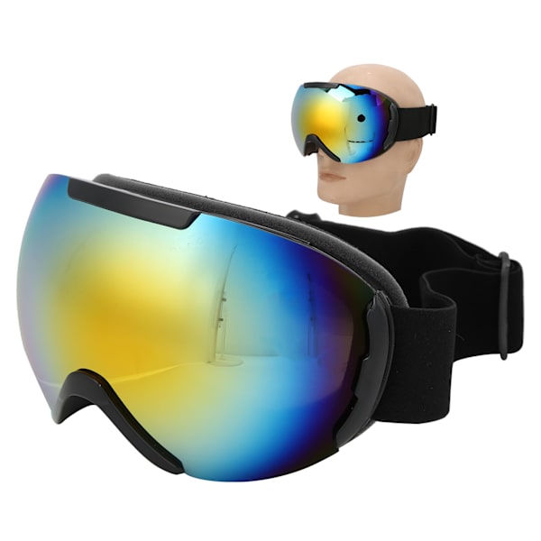 Ski Snowboard Briller Dobbeltlags Linser AntiFog UV Beskyttelse Sne Briller til Voksne (Rød)
