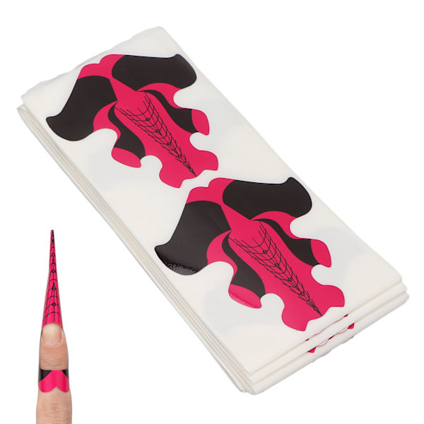 100 kpl kynsimuodon pidennystarra Itsekiinnittyvä kynsikärjet pidennystarra Nail art