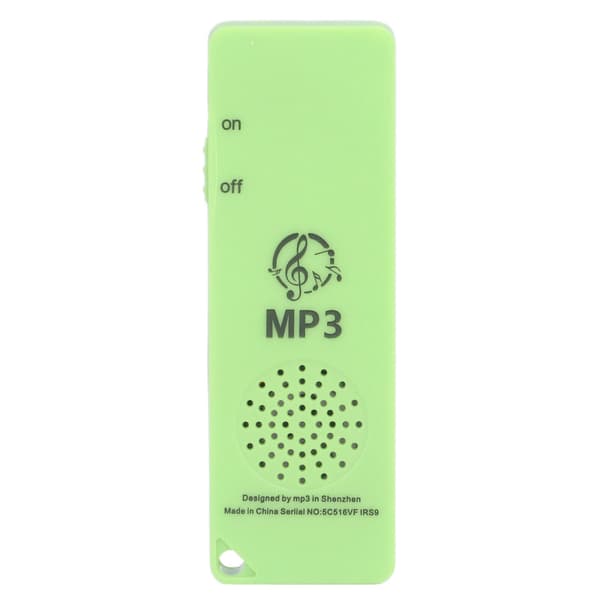 MP3-afspiller tabsfri lydkvalitet multifunktionel bærbar understøtter 64 GB hukommelseskort Mini MP3 til studerende grøn