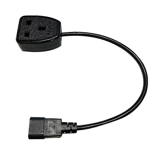 IEC C14 Hannplugg til 3-Pin Hunnkontakt Strømadapterkabel (0.)