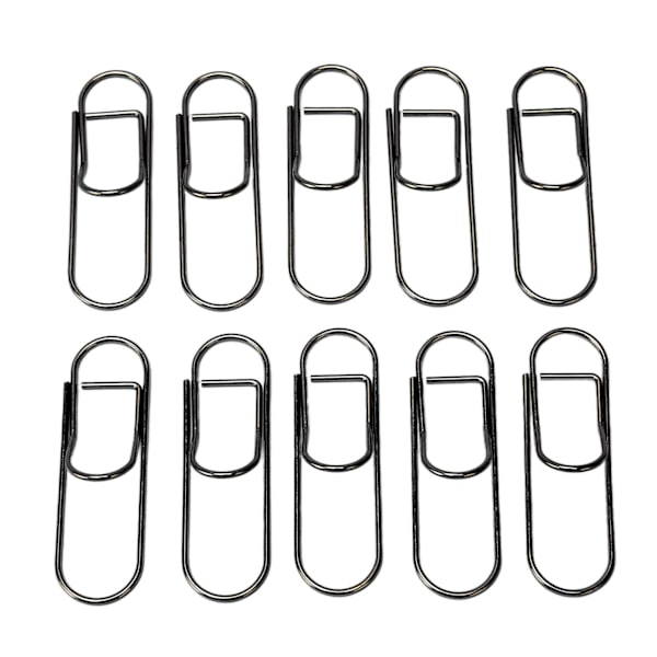 66 stk Metal Pen Clips til Student Skridsikring Rustforebyggende Papirclips Pen Holder til Notebooks Office School Sort