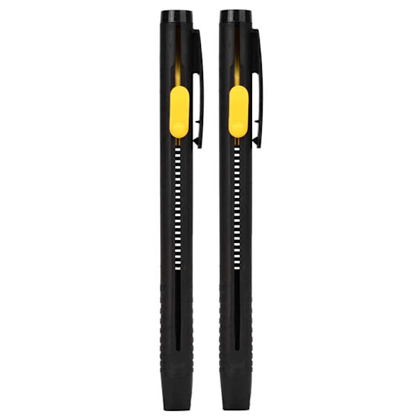 Auto Vanishing Läder Tyg Marker 2st Pennskal 20 Wax Strips Disappe Pens
