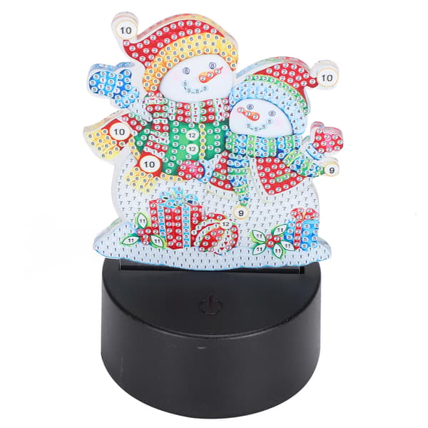 LED Diamantmaling Nattlys Smart Touch 3D USB Jule DIY Hjemmepynt