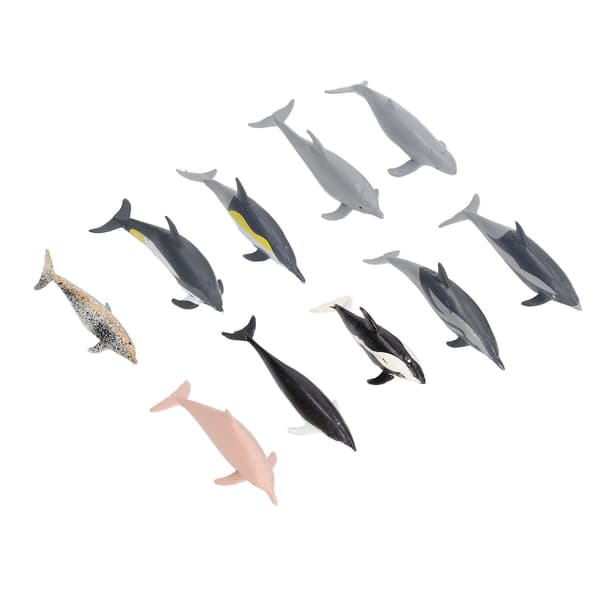 10 stk. Delfin Model Legetøj Børns Leg Simulation Ocean Dyr Figurer Statisk Ornament