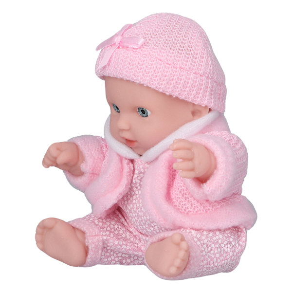 8 tommer lys hudfarve baby simuleringsdukke legehus mode genfødt babydukke legetøj (Q8G-002)