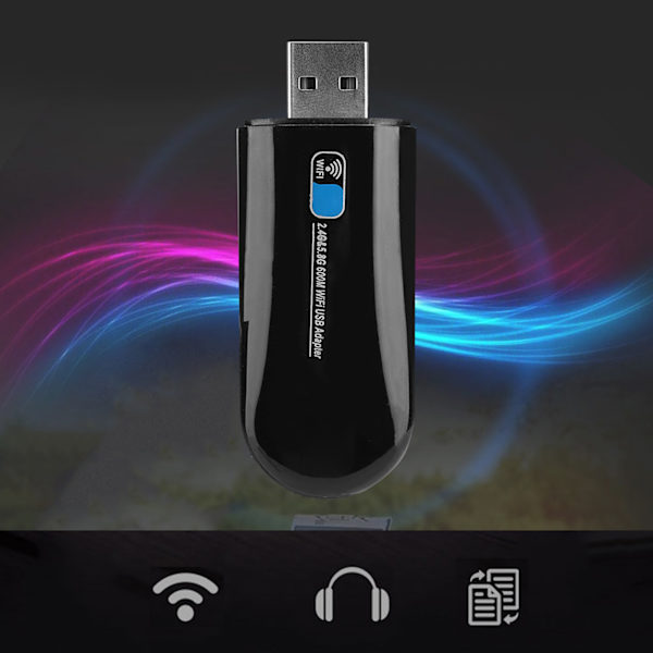 W67S USB-netværkskort trådløs WIFI-adapter kompatibel med Bluetooth 4.0 til computerforbindelse