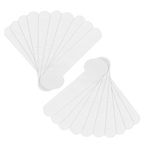 20 st Krage Svett Pads Engångs Hatt Krage Svettfläckar Självhäftande Nackfoder Pads (Vit)