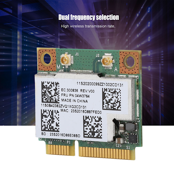 BCM943228HMB Dual Band 300M Mini PCI-E Verkkokortti Lenovo PC:lle 04W3746