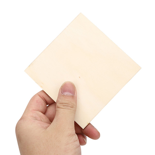 50 kpl DIY-puulevyä askarteluun, lasten piirustustarvikkeita, käsintehtyjä askarteluja jouluksi (10 cm (50 kpl))