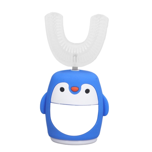 Mjuk U-formad tandborste i silikon 360° Oral Cleaning Cartoon Elektrisk tandborste för barnLarge