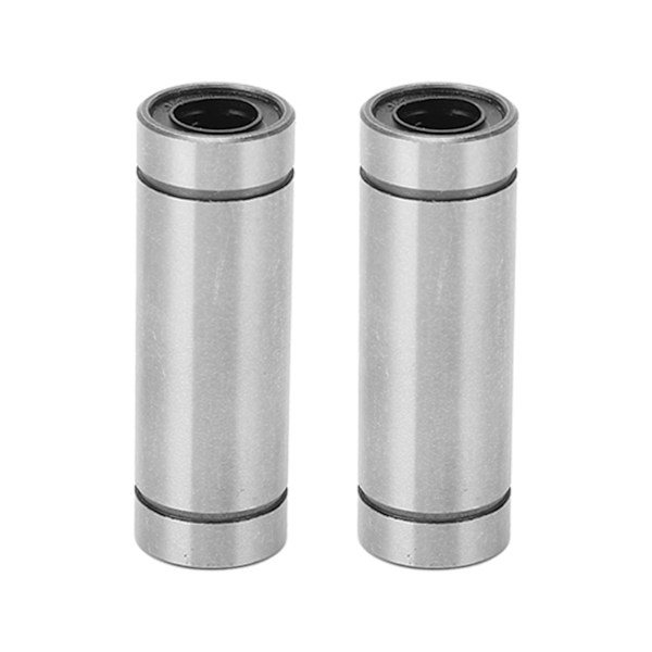2PCS Cylinder Linear Motion Ball Bearing Nickel Plated Surface Linear Rail Guide Accessories för 3D-skrivare