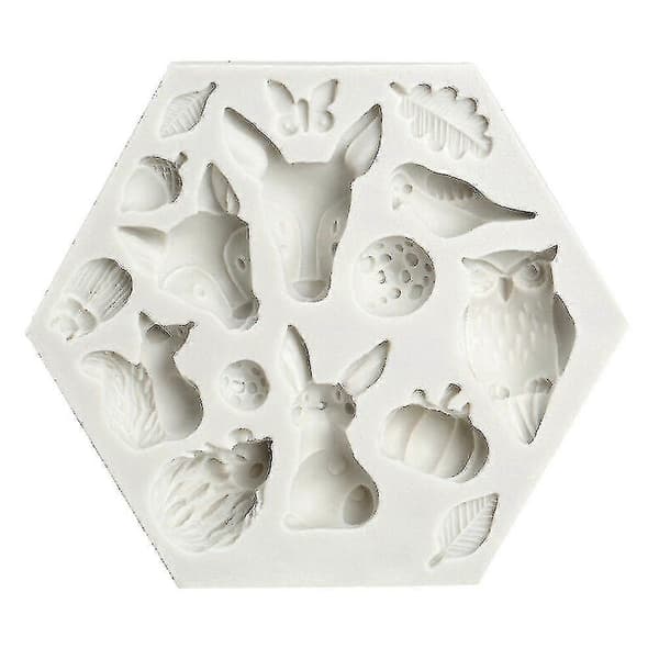 Silikone Dyre Fondant Form Kagedekoration Bage Chokoladeform Grey