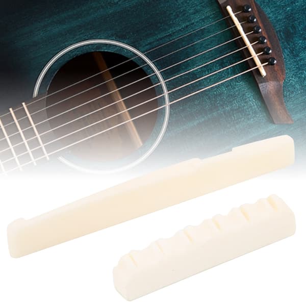 Gitar Nut Sadel Elfenben Kubein 6-strengs Akustisk Gitar Musikkinstrument Tilbehør