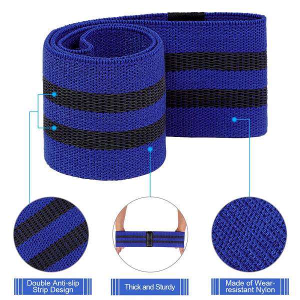 Resistance lonkkanauha jaloille ja takapuolelle, fitness liukastumista estävällä nauhalla