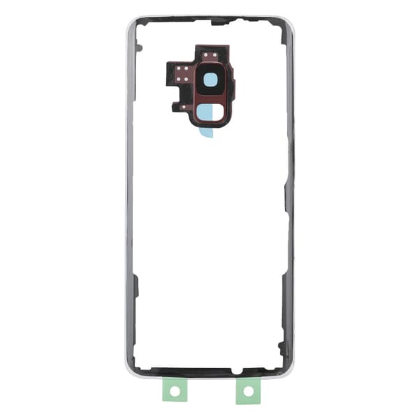 Telefonbaksida för Samsung S9 G960 Modell Transparent Glas Batteribaksida (Röd)