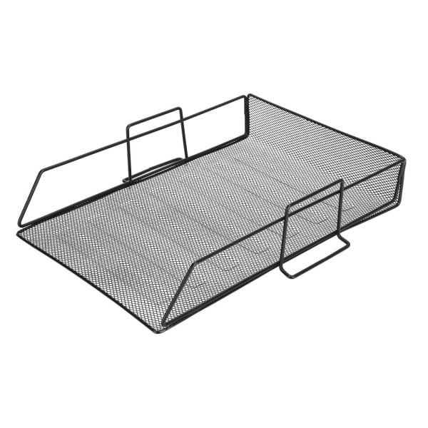 Desktop Bakke Organizer Dokument Brev Fil Rack Jern Opbevaring Boghylde Kontorartikler