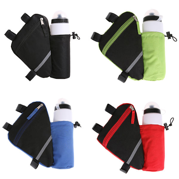 Cykel Front Pack Med Vandflaske Lomme Cykel Trekant Cykling Front Tube Ramme Pung Sadeltaske
