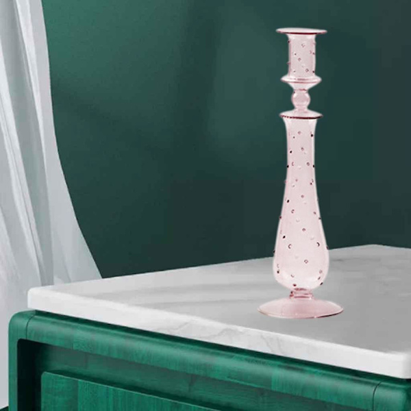 2 st Glas Ljusstake Ställ Ljusstake Mat Juldekor