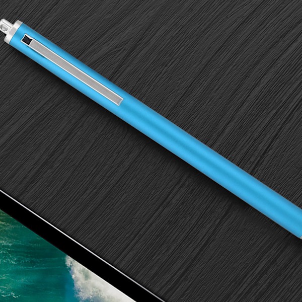 Stylus med stoffhode for Samsung Tab/LG/Huawei/Xiaomi-smarttelefoner og nettbrett for iPad 2018 (blå)