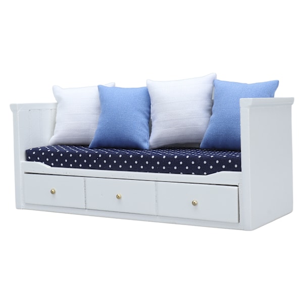 1:12 Dukkehus Sofa Legetøj Mini Træmøbler Model Dukkehus Soveværelse Stue Dekoration