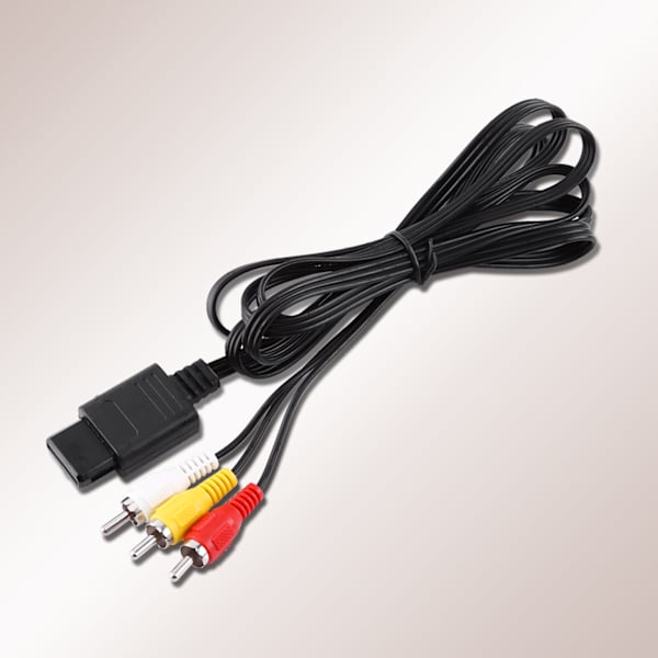 Ljud-TV Videosladd A/V komposit RCA-kabel för N64 Nintendo GameCube