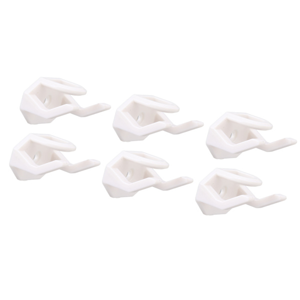 16 stk. Hatte kroge Universal Baseball Caps Hat Krog Klæbende Hat Rack Display Kroge til væg Hjem Hvid