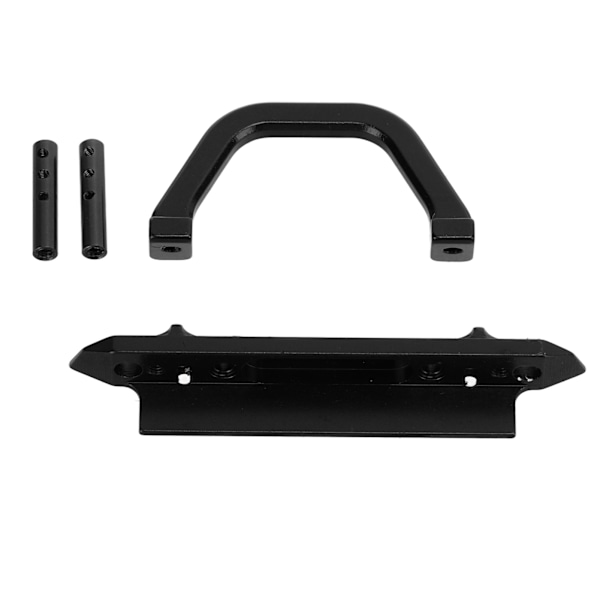 RC Metalli alumiininen etupuskuri LED-valolla Vakaa RC-lisävaruste Axial SCX24 1/24 Kauko-ohjattava auto Musta BL