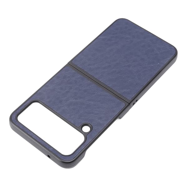 Vikbart telefonfodral PU-läder skyddande skal mjukt foder för Samsung Galaxy Z FLIP 4 Blå