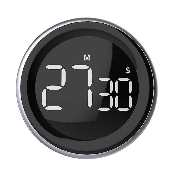 Keittiön digitaalinen ajastin, lähtölaskentatoiminto, sekuntikello, musta, 80*29mm