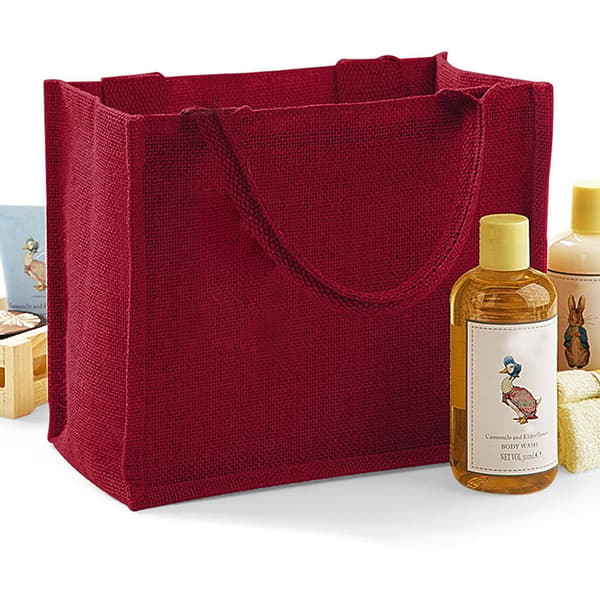 Westford Mill Jute Mini Gavepose (6 liter) Én Størrelse Rød/Rød Red/Red One Size