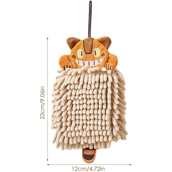 Söt Chenille Handduk - Handduk Tecknad Djur Chenille Handduk Kök Badrum, Absorberande Snabbtorkande Näsduk