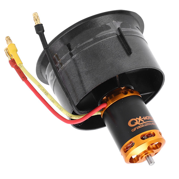 QXMotor 64mm EDF-sett QF28223500KV børsteløs motor med 12-bladet kanalvifte for RC-fly