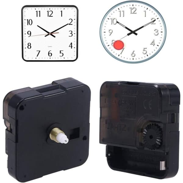 Serbien – Lydløs kvartsvægursmekanisme – 5,6 x 1,6 cm – ABS-materiale – Til gør-det-selv-ur-reparation
