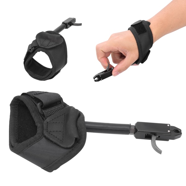 TP410 Utendørs bueskyting Utløser Caliper Håndleddsstropp Avtrekker Skyting Jaktpiler Force for Compound BowBlack