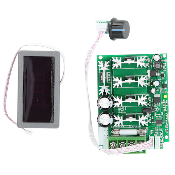 Hastighetskontrollmodul Digital Skjerm PWM DC Motor Høy Effekt Regulator DC12‑80V 30A