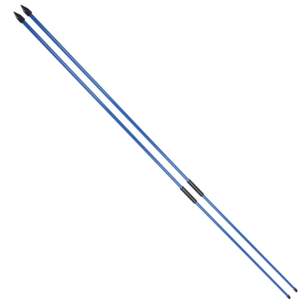 Glasfiber Golf Alignment Sticks 2 sektioner foldbar golfretningsindikatorstanghjælpemiddelBlå