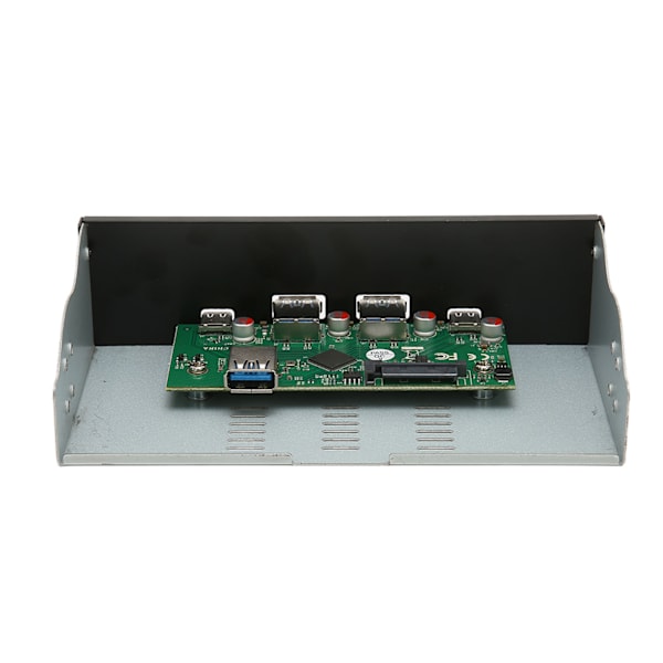 USB-frontpanelhubb 10 Gbit/s 2 USB A 2 USB C USB 3.1 Gen 2 4 portar Högpresterande 5,25 tum frontpanelhubb för OS X PC
