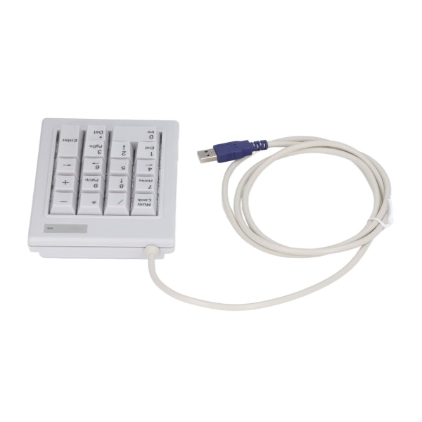 Mekanisk numerisk numerisk 18 taster Lineær handlingsbryter USB-port Sprutsikker antiskli-pads USB numerisk for kontorbankdisk
