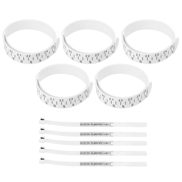 5 stk. ringmåler UK fingerarmbåndsmåler smykker måletilbehør