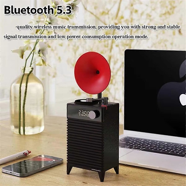 -202 Retro Bluetooth-højttalere Trådløs Udendørs Bas Subwoofer B
