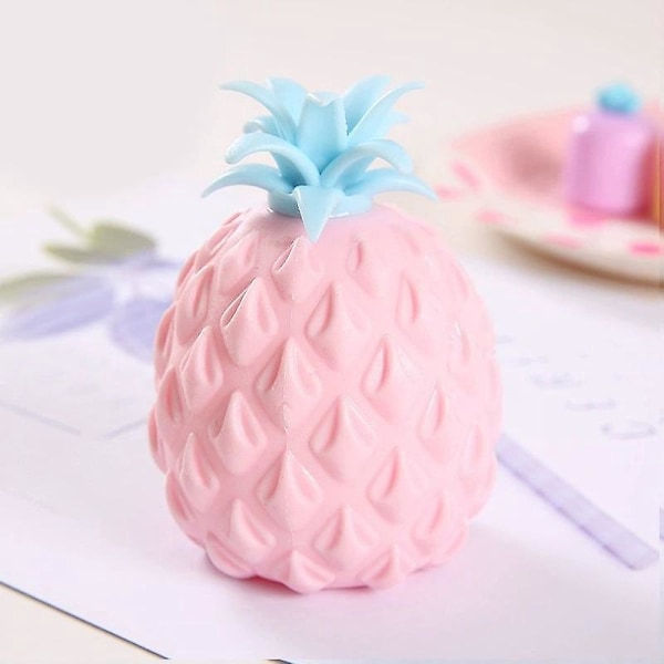 Ananas Stressboll Set med 4 Druv-Squeeze Leksaker för Ångest och Avkoppling