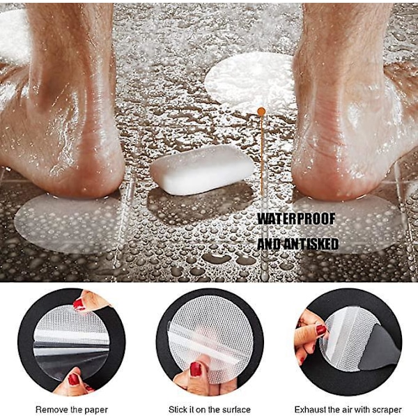 20 stk. Sklisikre badekar klistremerker for baderom dusj badematte 8*8CM